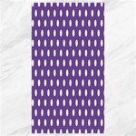 Polka Dots - White on Dark Lavender Violet Canvas 40  x 72 