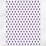Polka Dots - Dark Lavender Violet on White Canvas 36  x 48 