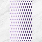 Polka Dots - Dark Lavender Violet on White Canvas 40  x 72 