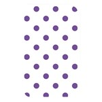 Polka Dots - Dark Lavender Violet on White Memory Card Reader (Rectangular)