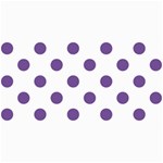 Polka Dots - Dark Lavender Violet on White 4  x 8  Photo Cards