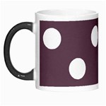 Polka Dots - White on Eggplant Violet Morph Mug