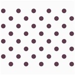 Polka Dots - Eggplant Violet on White Collage 8  x 10 