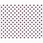 Polka Dots - Eggplant Violet on White Collage 11  x 14 