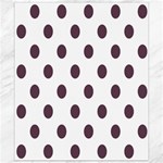 Polka Dots - Eggplant Violet on White Canvas 8  x 10 