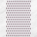 Polka Dots - Eggplant Violet on White Canvas 24  x 36 