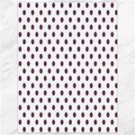 Polka Dots - Eggplant Violet on White Canvas 36  x 48 