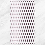 Polka Dots - Eggplant Violet on White Canvas 40  x 72 