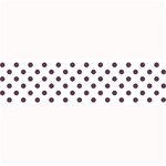 Polka Dots - Eggplant Violet on White Medium Bar Mat