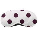 Polka Dots - Eggplant Violet on White Sleeping Mask