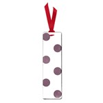 Polka Dots - Eggplant Violet on White Small Book Mark