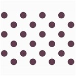Polka Dots - Eggplant Violet on White 5  x 7  Photo Cards