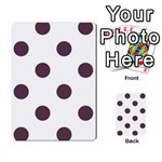 Polka Dots - Eggplant Violet on White Multi-purpose Cards (Rectangle)