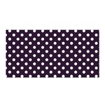 Polka Dots - White on Dark Purple Satin Wrap