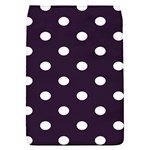 Polka Dots - White on Dark Purple Removable Flap Cover (S)