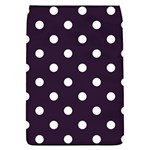 Polka Dots - White on Dark Purple Removable Flap Cover (L)
