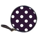 Polka Dots - White on Dark Purple Classic 20-CD Wallet