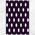 Polka Dots - White on Dark Purple Canvas 20  x 30 