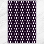 Polka Dots - White on Dark Purple Canvas 24  x 36 