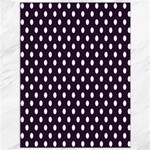 Polka Dots - White on Dark Purple Canvas 36  x 48 