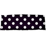 Polka Dots - White on Dark Purple Body Pillow Case Dakimakura (Two Sides)