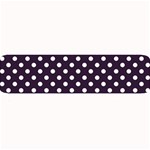 Polka Dots - White on Dark Purple Medium Bar Mat