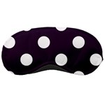 Polka Dots - White on Dark Purple Sleeping Mask