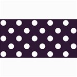 Polka Dots - White on Dark Purple 4  x 8  Photo Cards