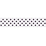 Polka Dots - Dark Purple on White Flano Scarf (Large)