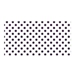 Polka Dots - Dark Purple on White Satin Wrap