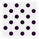 Polka Dots - Dark Purple on White Medium Glasses Cloth (2 Sides)