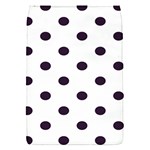 Polka Dots - Dark Purple on White Removable Flap Cover (S)