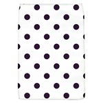 Polka Dots - Dark Purple on White Removable Flap Cover (L)