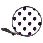 Polka Dots - Dark Purple on White Classic 20-CD Wallet