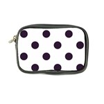 Polka Dots - Dark Purple on White Coin Purse