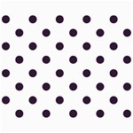 Polka Dots - Dark Purple on White Collage 8  x 10 
