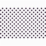Polka Dots - Dark Purple on White Collage 12  x 18 