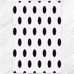 Polka Dots - Dark Purple on White Canvas 12  x 18 