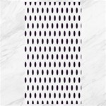 Polka Dots - Dark Purple on White Canvas 40  x 72 