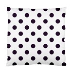 Polka Dots - Dark Purple on White Standard Cushion Case (Two Sides)