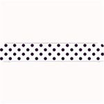 Polka Dots - Dark Purple on White Small Bar Mat