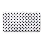 Polka Dots - Dark Purple on White Medium Bar Mat