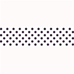 Polka Dots - Dark Purple on White Medium Bar Mat