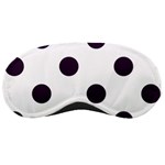Polka Dots - Dark Purple on White Sleeping Mask