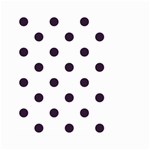 Polka Dots - Dark Purple on White Small Garden Flag (Two Sides)