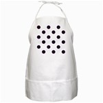 Polka Dots - Dark Purple on White BBQ Apron