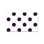 Polka Dots - Dark Purple on White Sticker Rectangular (10 pack)