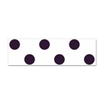 Polka Dots - Dark Purple on White Sticker (Bumper)