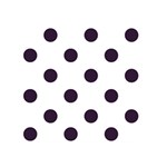 Polka Dots - Dark Purple on White Greeting Card 5  x 7 