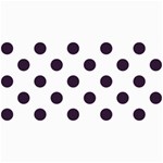 Polka Dots - Dark Purple on White 4  x 8  Photo Cards